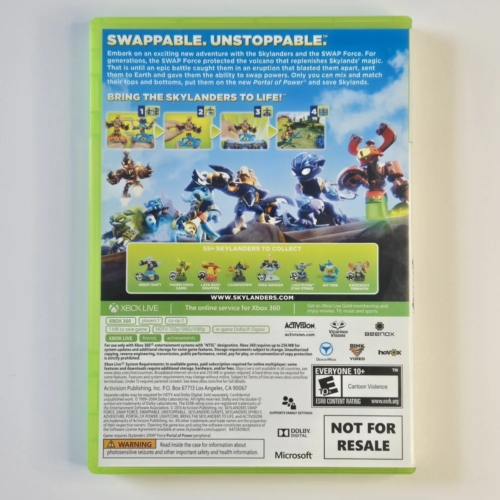 Skylanders Swap Force for Xbox 360 - Activision - Not For Resale Version